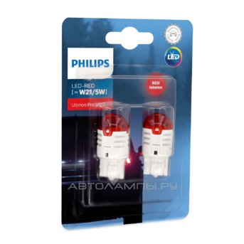 W21/5W 12V-LED (W3x16q) Red 1.75/0.8W Ultinon Pro3000 (��.2��.) 11066U30RB2